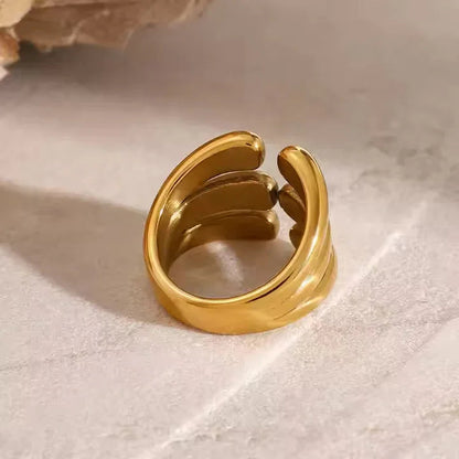[Echo Fine]Cassiel Layered Gold Ring