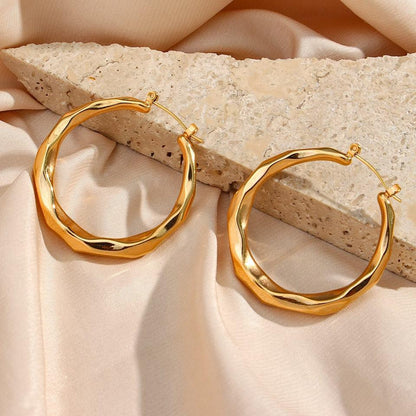 [Echo Fine]Aire Hoop Earrings