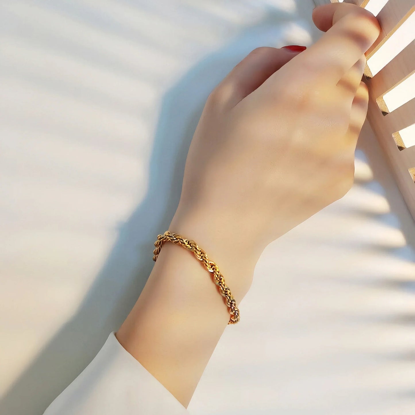 [Echo Fine]Clara Rope Chain Gold Bracelet
