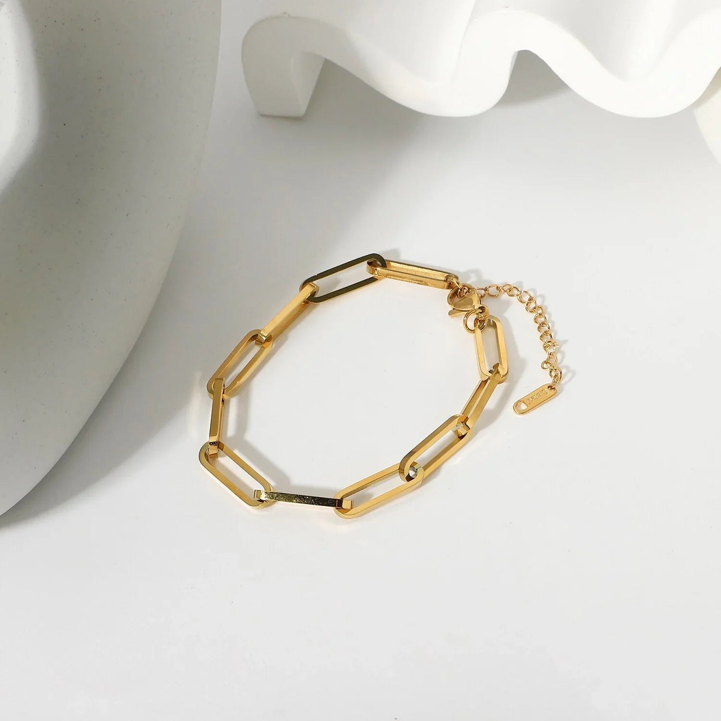 [Echo Fine]Asta Gold Paperclip Chain Bracelet