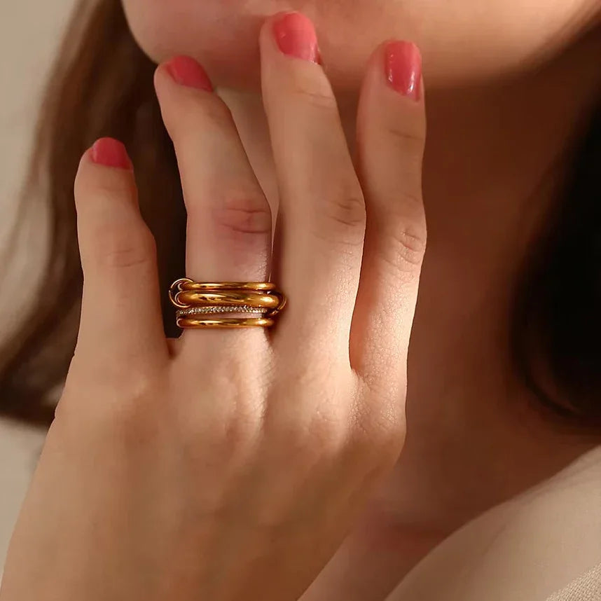 [Echo Fine]Christabel Diamond Ring Stack