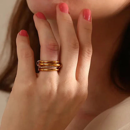 [Echo Fine]Christabel Diamond Ring Stack