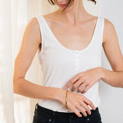 [Echo Fine]Asta Gold Paperclip Chain Bracelet