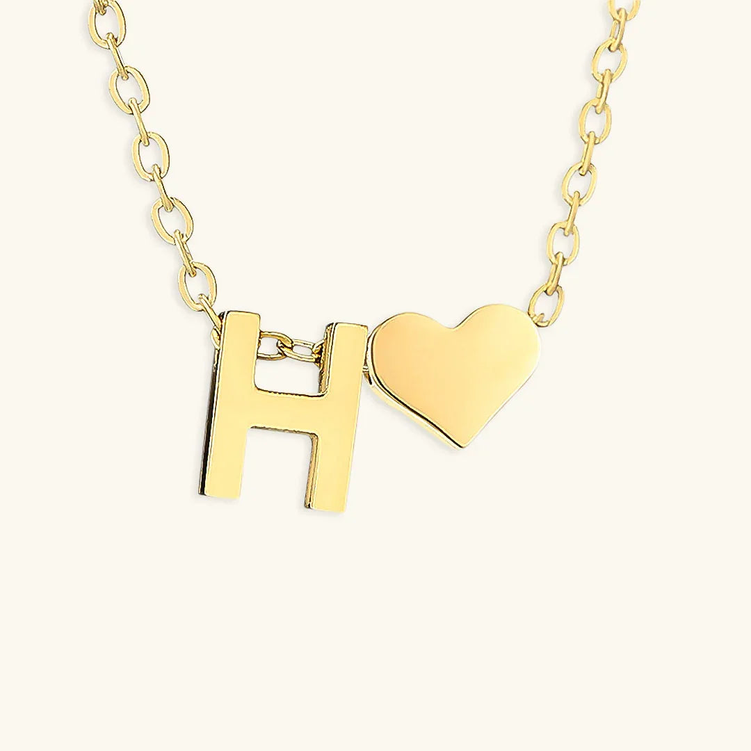 [Echo Fine]Ria Initial Letter Gold Necklace