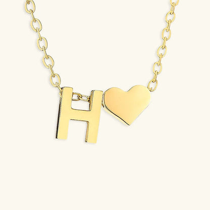 [Echo Fine]Ria Initial Letter Gold Necklace