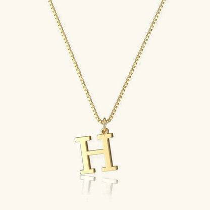 [Echo Fine]Therese Letter Initial Gold Necklace