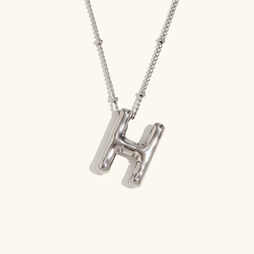 [Echo Fine]Balloon Gold Initial Necklace