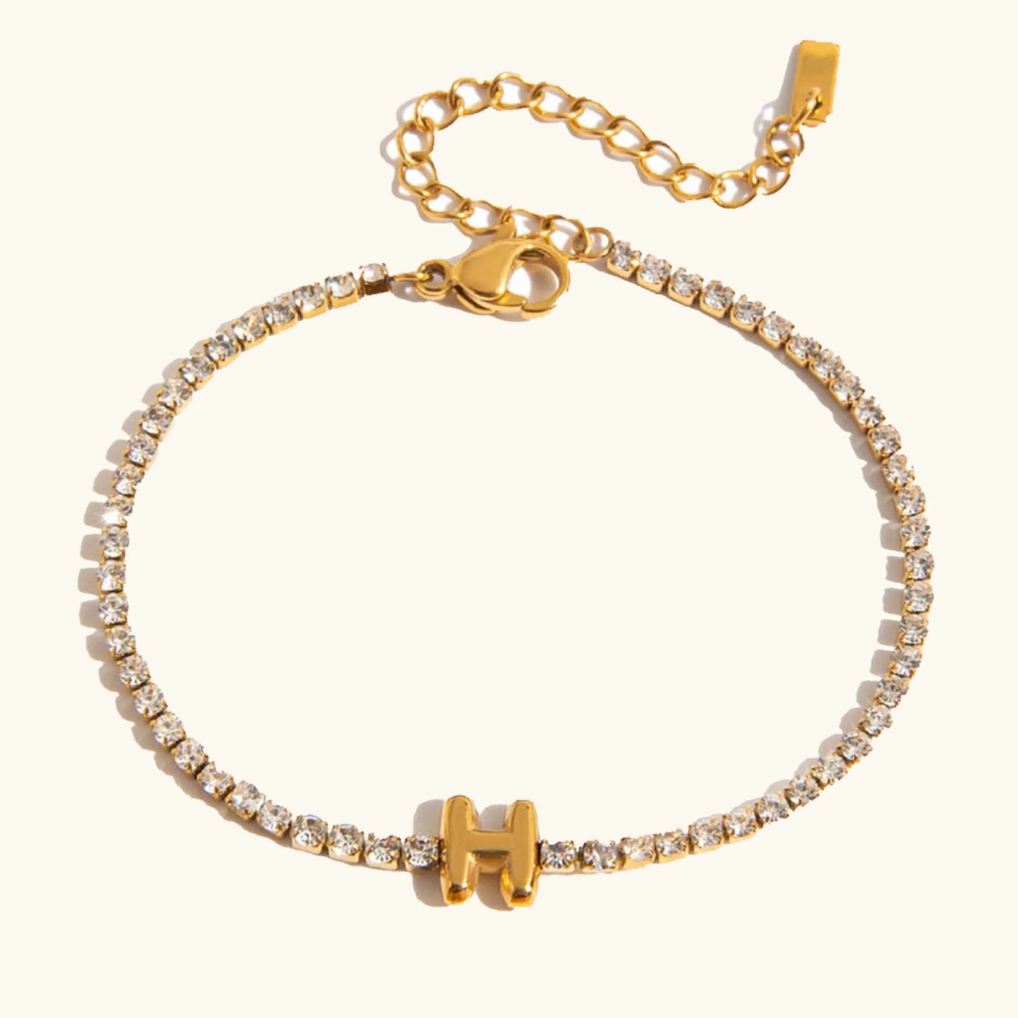 [Echo Fine]Avaria Bubble Letter Tennis Bracelet