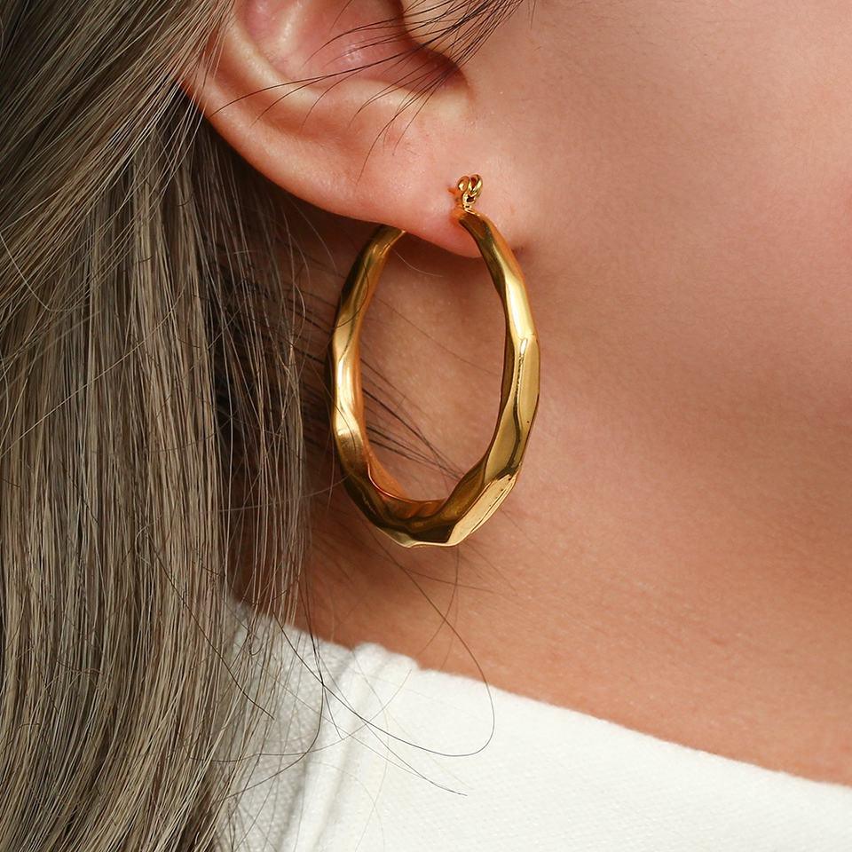 [Echo Fine]Aire Hoop Earrings