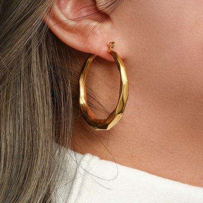 [Echo Fine]Aire Hoop Earrings