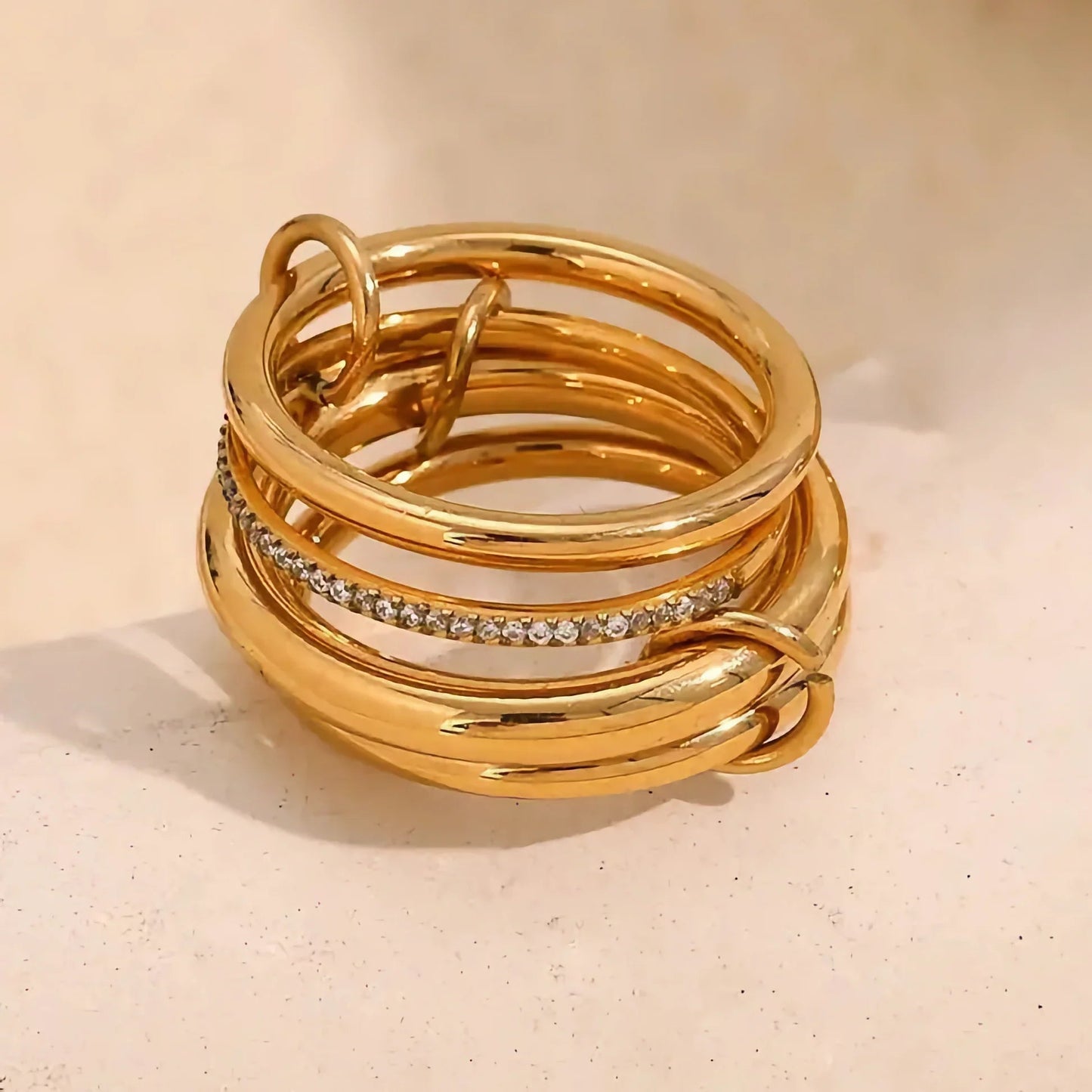 [Echo Fine]Christabel Diamond Ring Stack