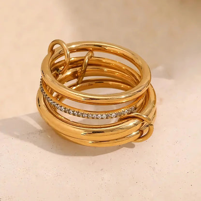 [Echo Fine]Christabel Diamond Ring Stack