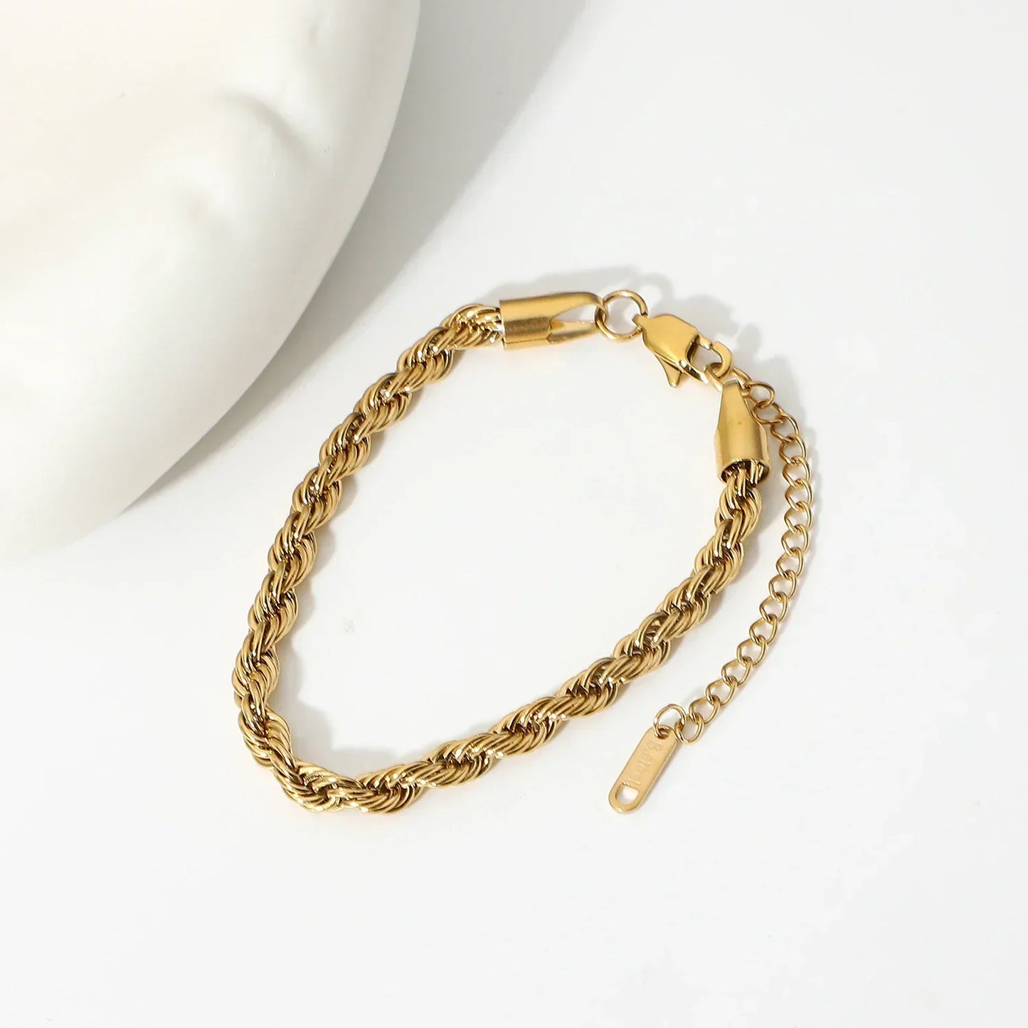 [Echo Fine]Clara Rope Chain Gold Bracelet