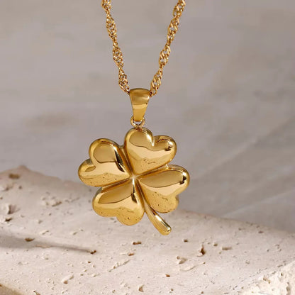 [Echo Fine]Ella Clover Gold Necklace