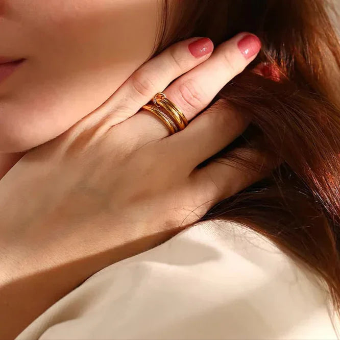 [Echo Fine]Christabel Diamond Ring Stack