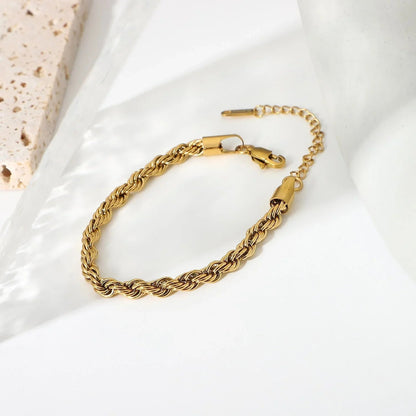 [Echo Fine]Clara Rope Chain Gold Bracelet