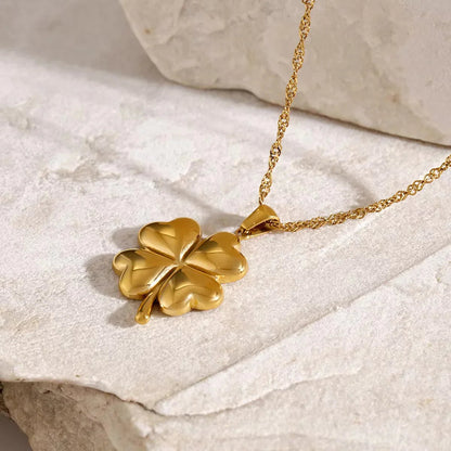 [Echo Fine]Ella Clover Gold Necklace