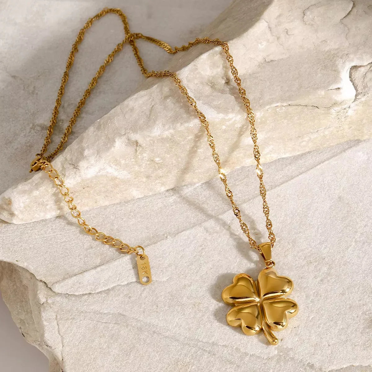 [Echo Fine]Ella Clover Gold Necklace