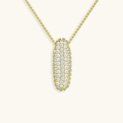 [Echo Fine]Bubble Initial Diamond Necklace