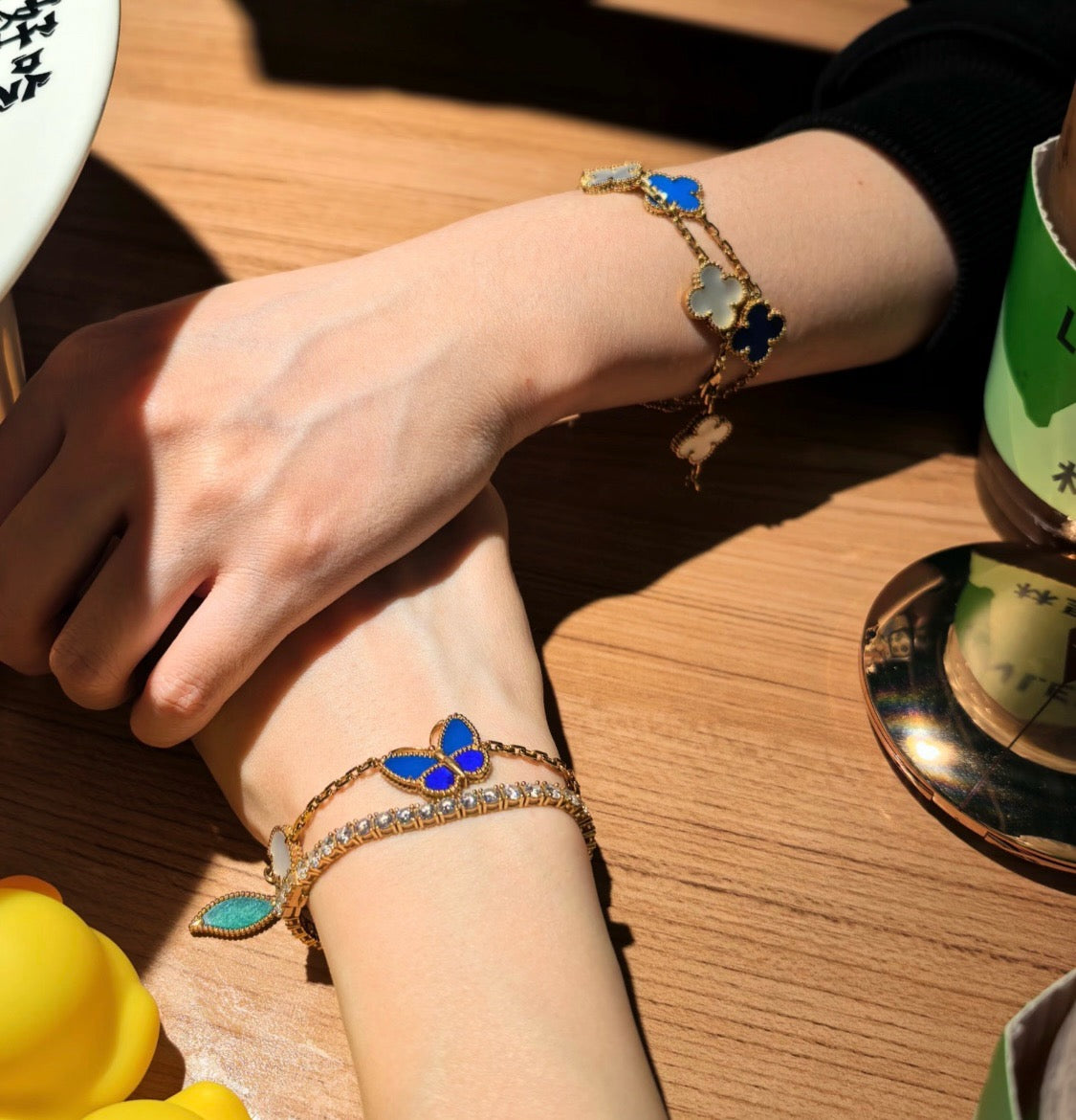 [ECHO]LUCKY SPRING BUTTERFLY 5 MOTIF BRACELET