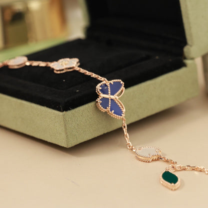 [ECHO]LUCKY SPRING BUTTERFLY 5 MOTIF BRACELET
