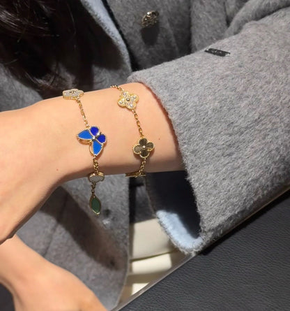 [ECHO]LUCKY SPRING BUTTERFLY 5 MOTIF BRACELET