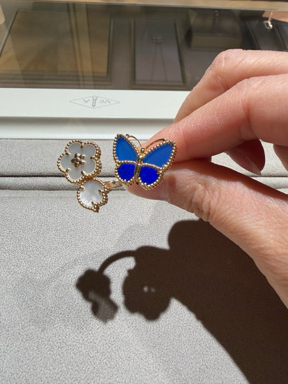 [ECHO]LUCKY SPRING BUTTERFLY OPEN-FACE RINGS