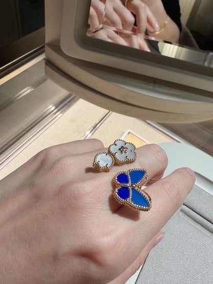 [ECHO]LUCKY SPRING BUTTERFLY OPEN-FACE RINGS