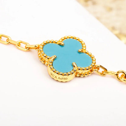 [ECHO ] CLOVER 5 MOTIF TURQUOISE BRACELET COLLECTION