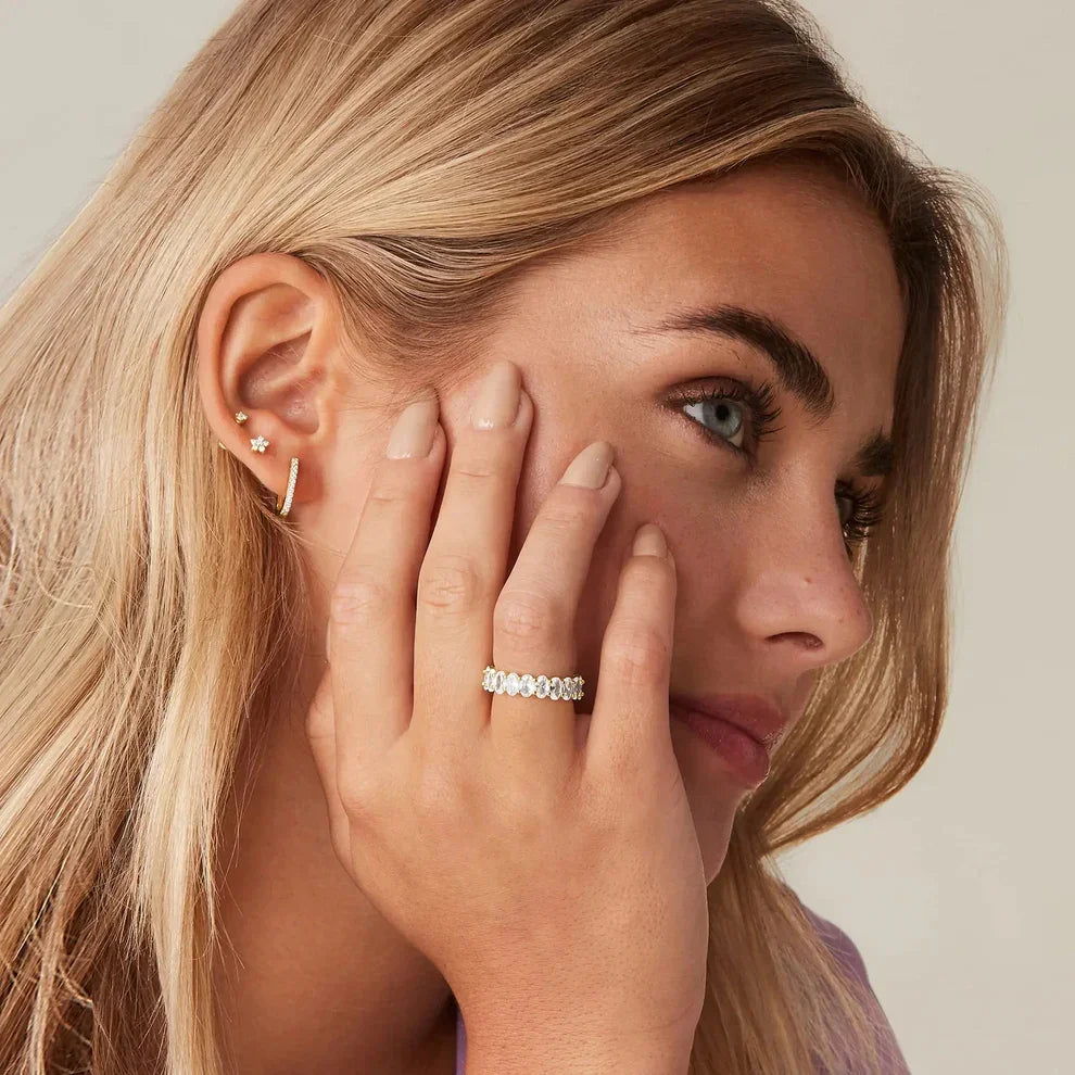 [Echo Fine]Antoinette Diamond Simulant Gold Ring