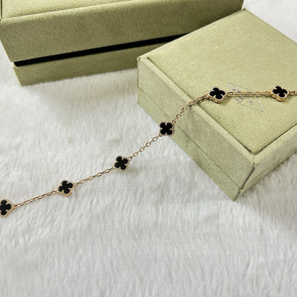 [ECHO ]CLOVER 6 MOTIF  ONYXS BRACELET