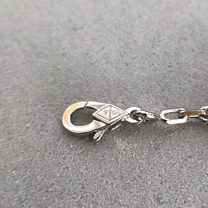 [ECHO ]CLOVER 5 MOTIF ONYXS DIAMOND BRACELET SILVER