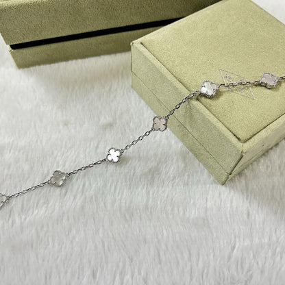 [ECHO ]CLOVER 6 MOTIF WHITE MOP BRACELET