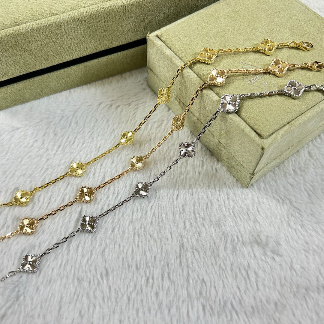 [ECHO ]CLOVER 6 MOTIF DIAMOND BRACELET