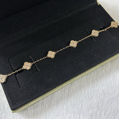 [ECHO ]CLOVER 6 MOTIF DIAMOND BRACELET
