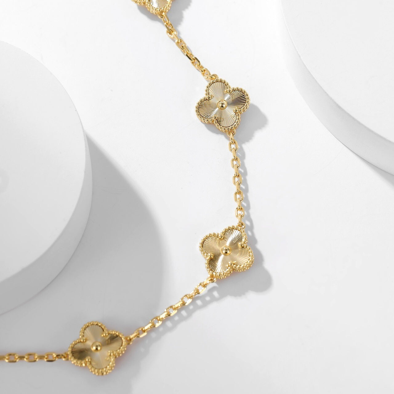 [ECHO ]CLOVER 10 MOTIFS LASER NECKLACE