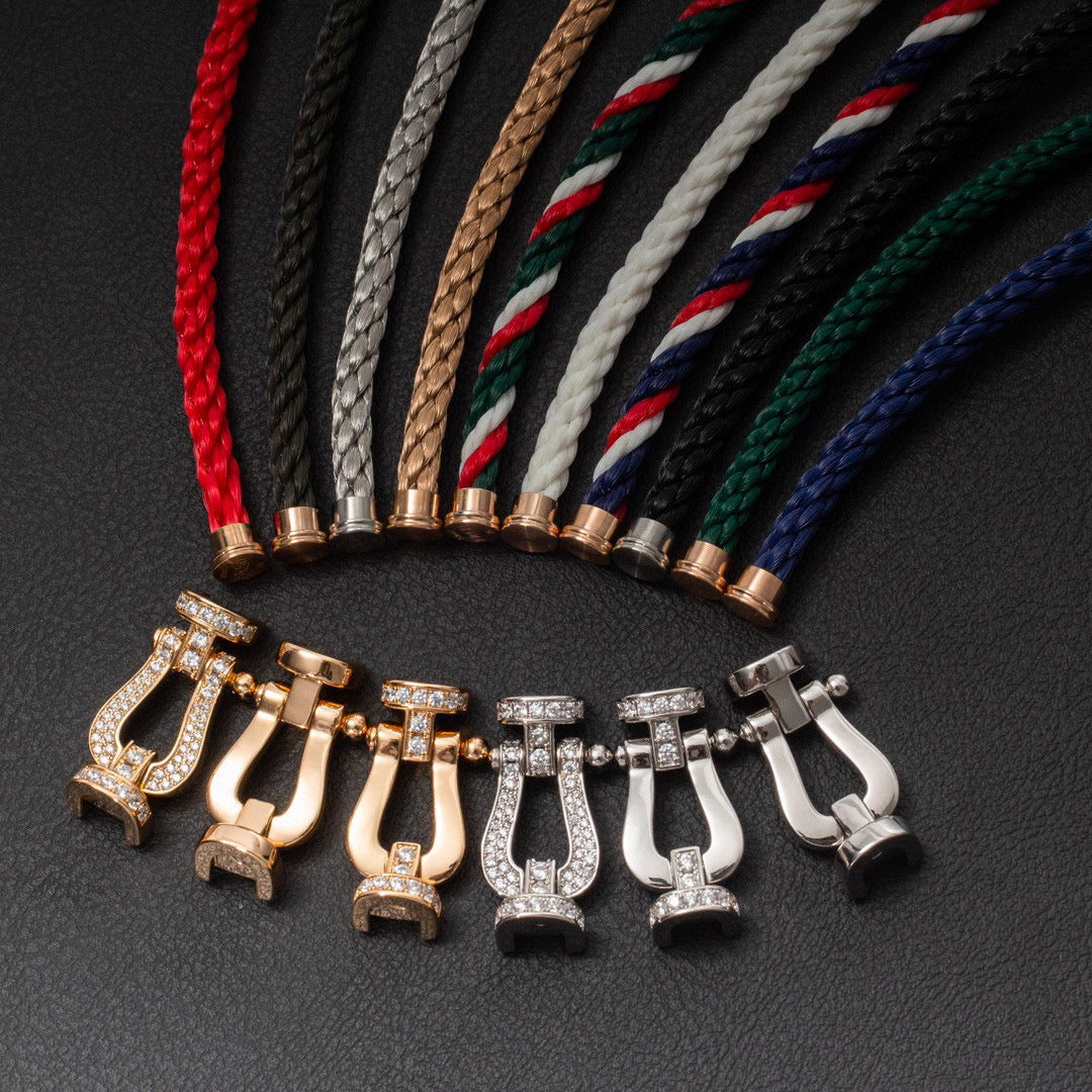 [ECHO ]FORCE LARGE HORSESHOE NO DIAMOND BRACELET SILVER