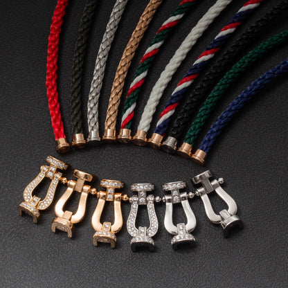[ECHO ]FORCE LARGE HORSESHOE NO DIAMOND BRACELET SILVER