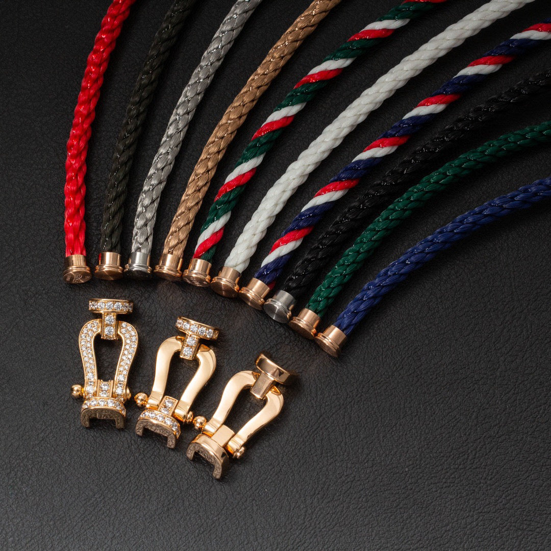 [ECHO ]FORCE LARGE HORSESHOE NO DIAMOND BRACELET GOLD