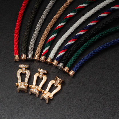 [ECHO ]FORCE LARGE HORSESHOE NO DIAMOND BRACELET GOLD