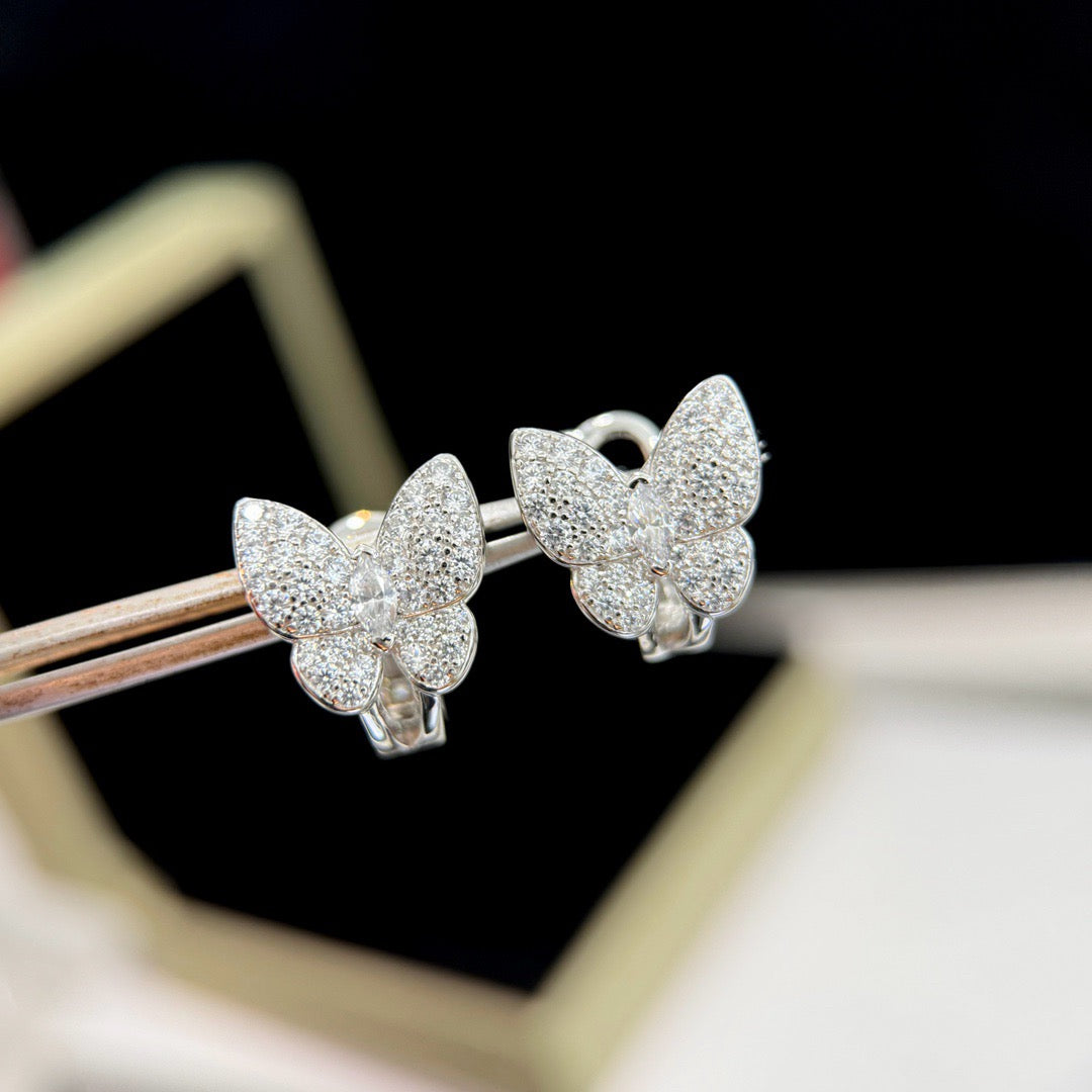 [ECHO ]BUTTERFLY ALL DIAMOND EARRINGS