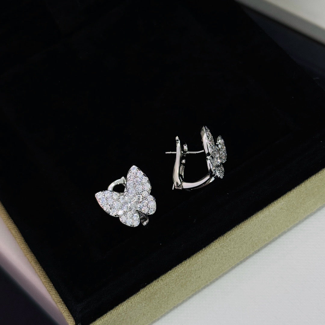 [ECHO ]BUTTERFLY ALL DIAMOND EARRINGS