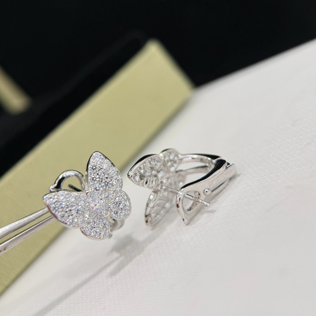 [ECHO ]BUTTERFLY ALL DIAMOND EARRINGS