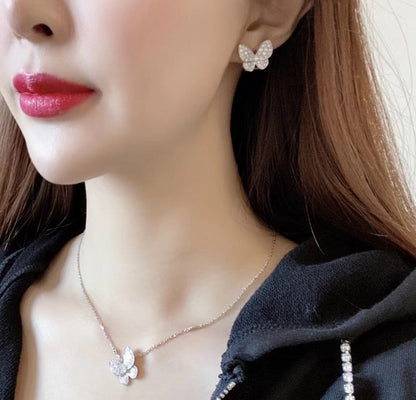 [ECHO ]BUTTERFLY ALL DIAMOND EARRINGS