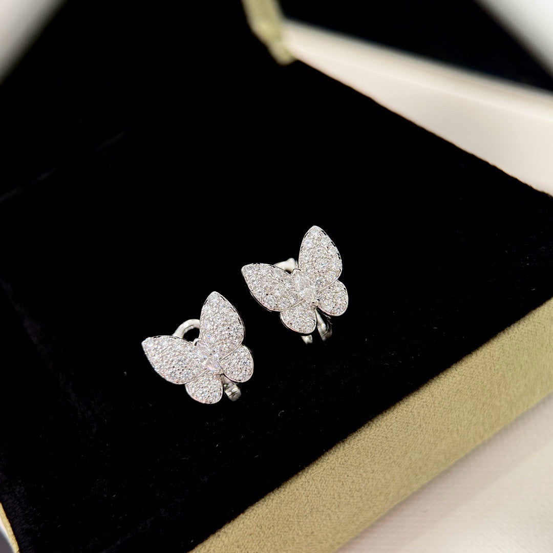 [ECHO ]BUTTERFLY ALL DIAMOND EARRINGS