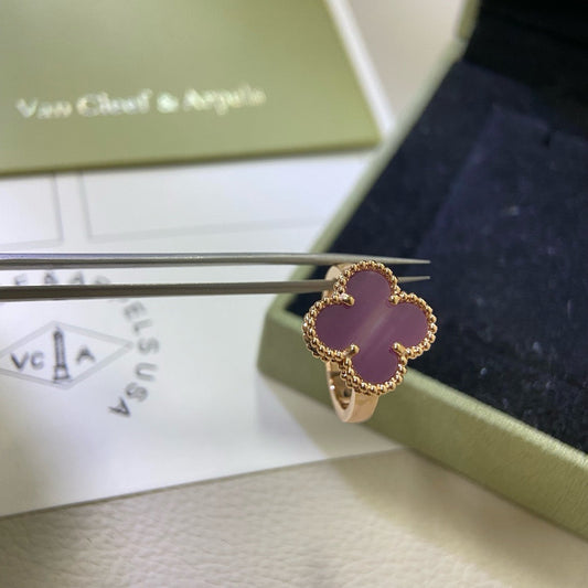 [ECHO ]CLOVER  PURPLE VIOLET RING