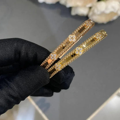 [ECHO ]CLOVER BRACELET 4MM DIAMONDS