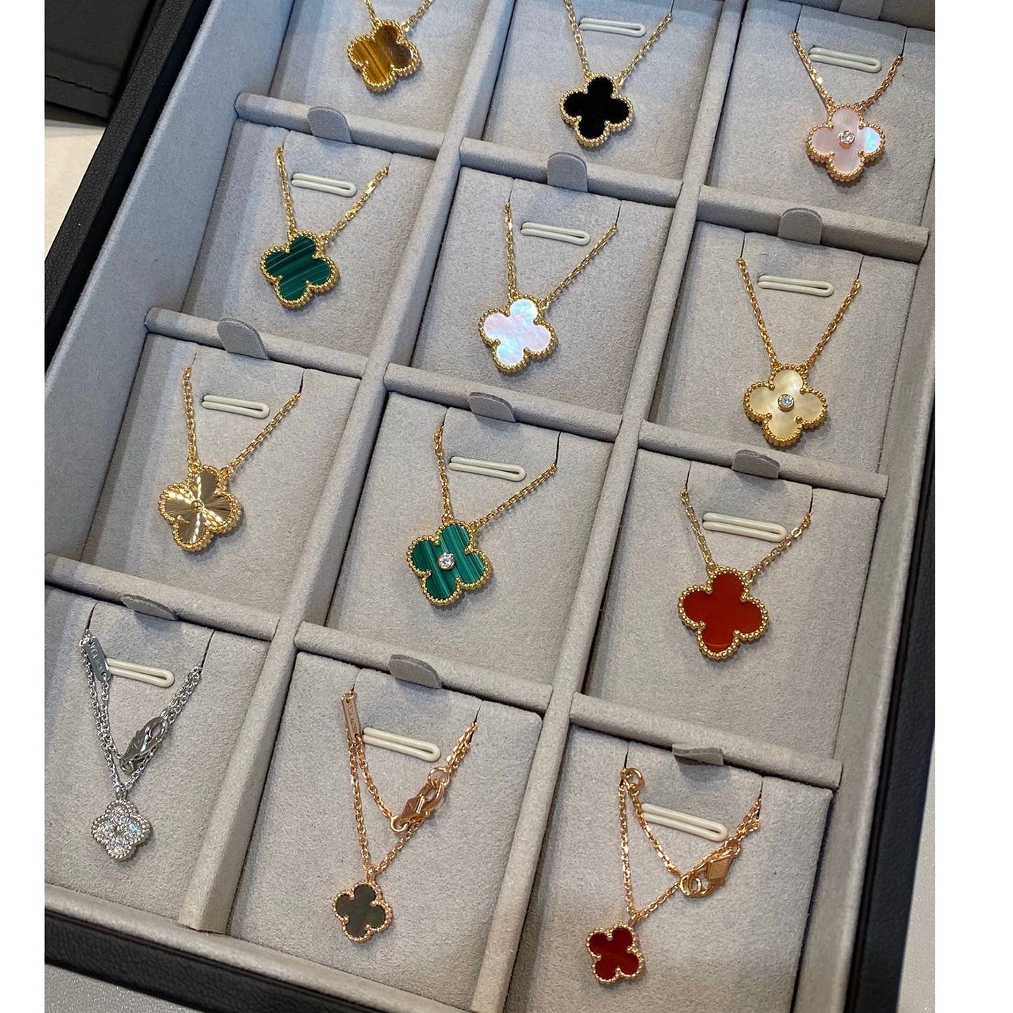 [ECHO ]CLOVER 15MM LASER NECKLACE