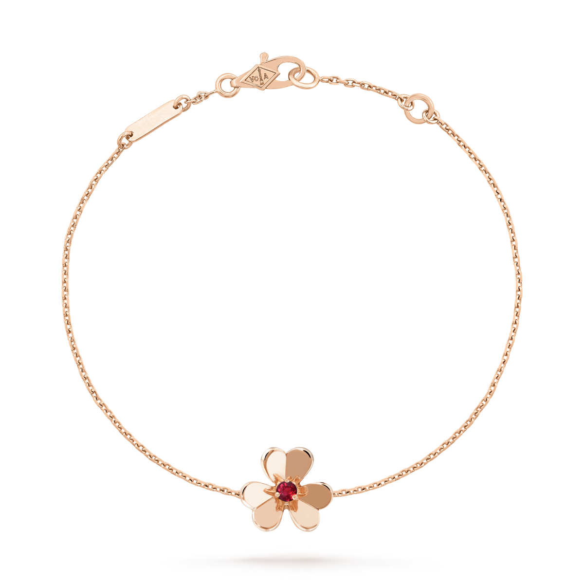 [ECHO ]FRIVOLE GOLD FLOWER PINK MALACHITE BRACELET