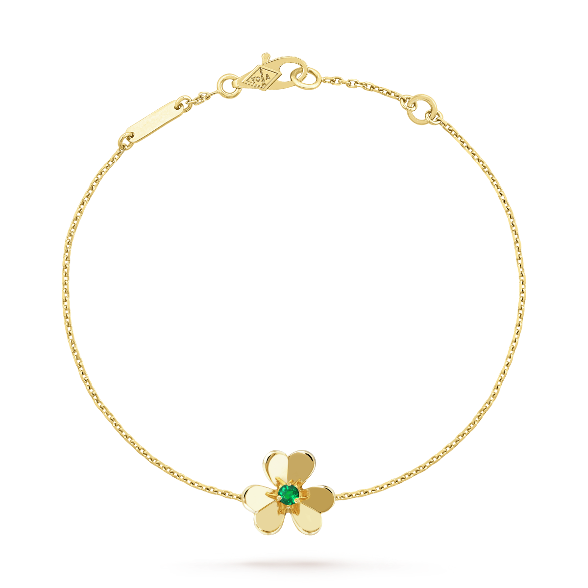 [ECHO ]FRIVOLE GOLD FLOWER PINK MALACHITE BRACELET